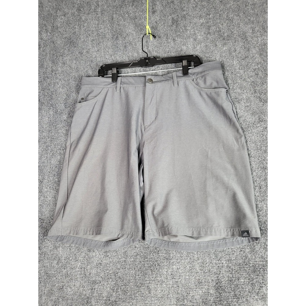 Adidas Golf Shorts Men 38 Gray Ultimate365 Flat Front Lightweight Performance